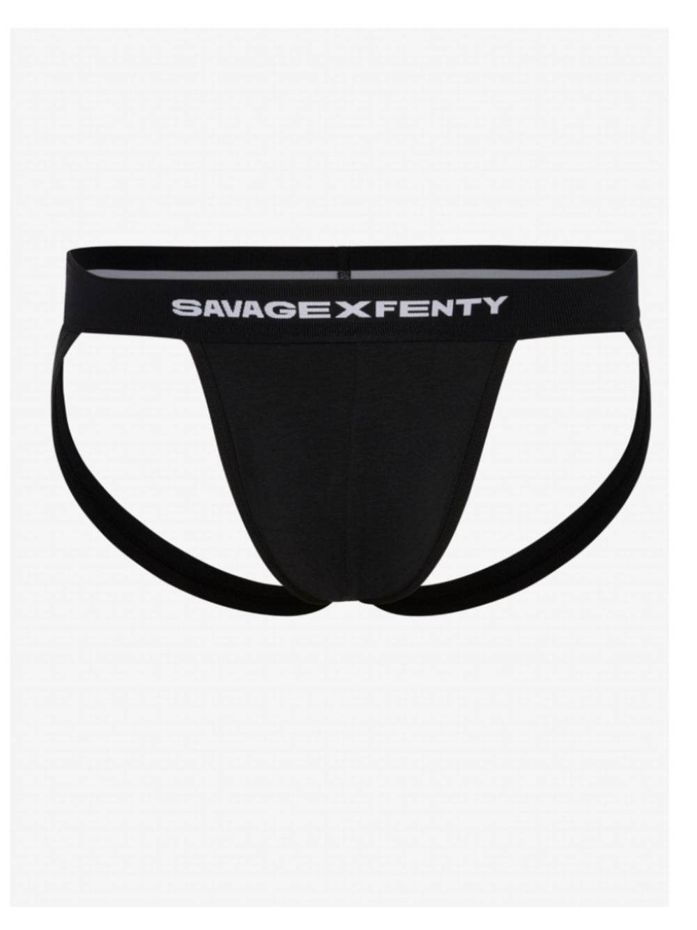 Savage X Fenty Men's Black Boxer Brief Jockstrap 🌹